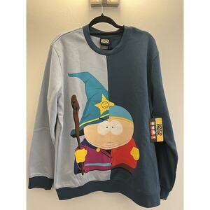 South Park Eric Cartman Wizard Split Sweatshirt LARGE New